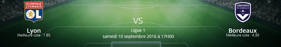 Pronostics Lyon – Bordeaux Ligue 1